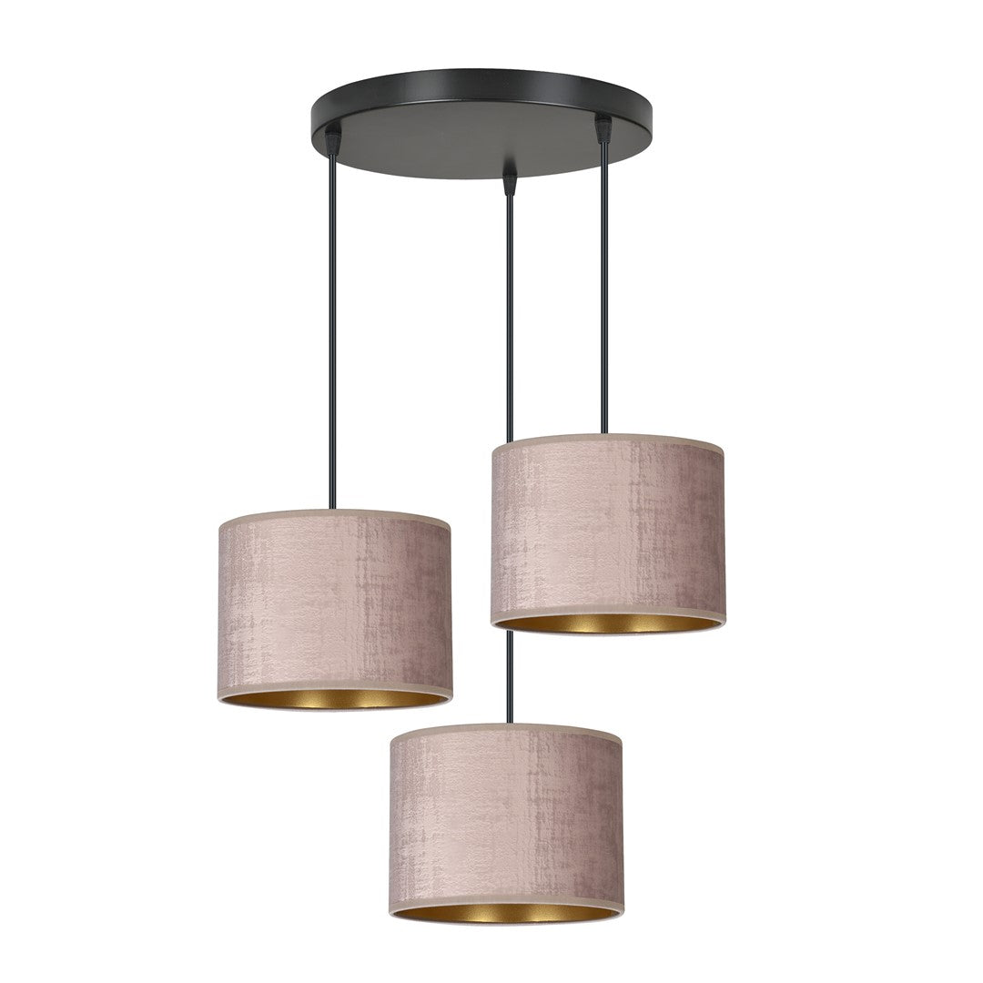 Loftlampe HILDE 3 Premium - Rosa / Guld / Sort - Nordic Unique