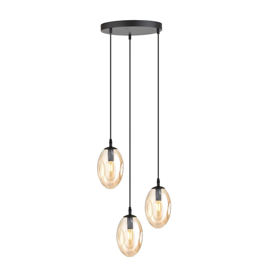 Loftlampe ASTRAL 3 Premium - Sort / Rav - Nordic Unique