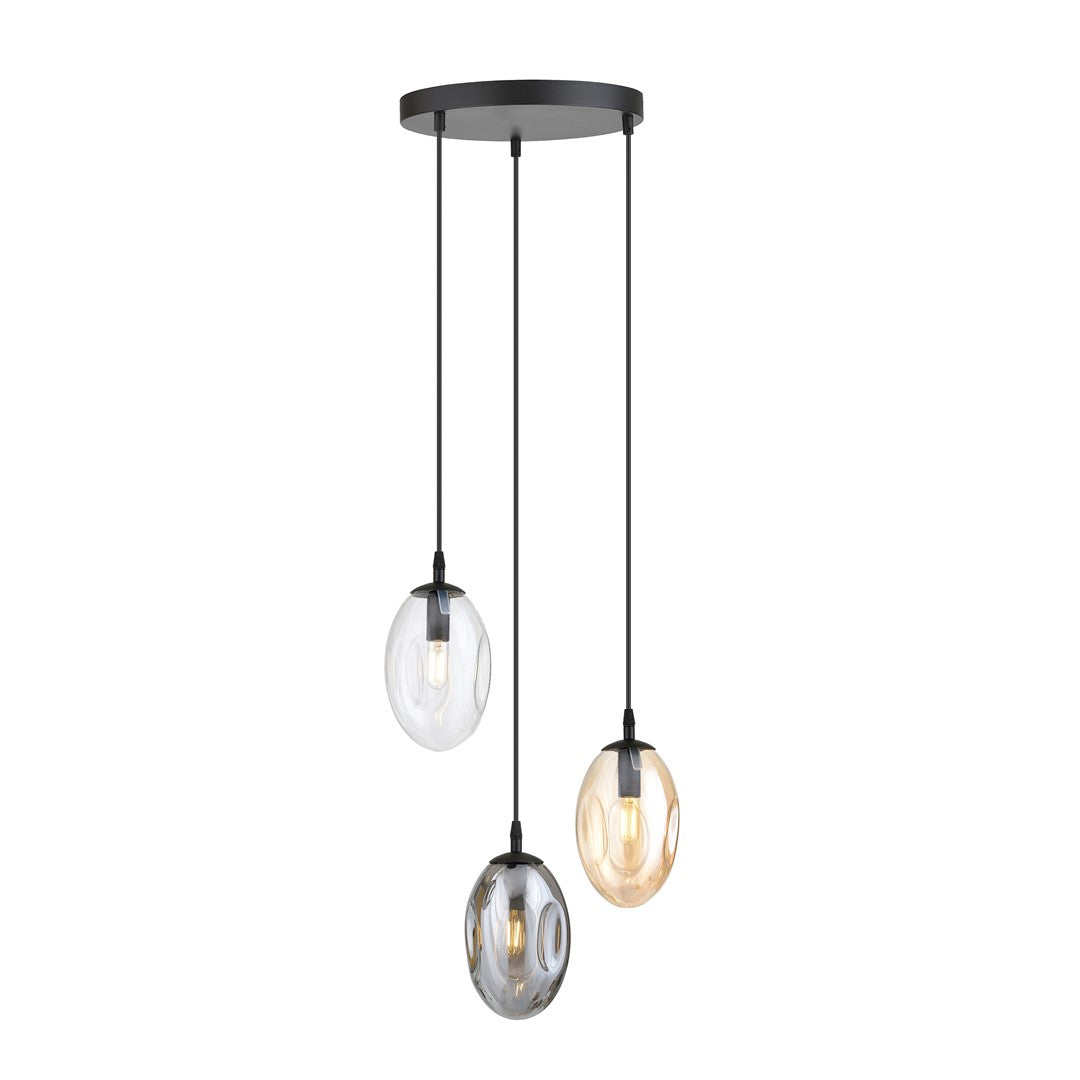 Loftlampe ASTRAL 3 Premium - Sort / Grafit / Rav - Nordic Unique