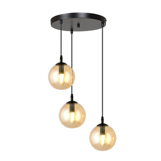 Loftlampe COSMO 3 Premium - Sort / Rav - Nordic Unique