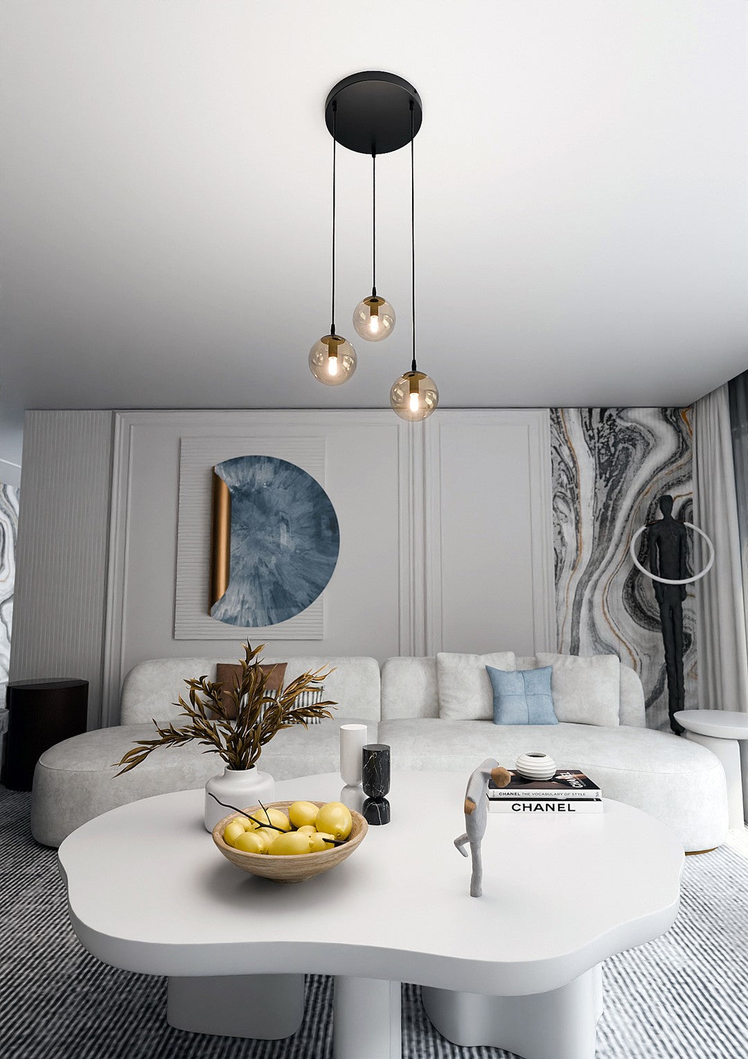 Loftlampe COSMO 3 Premium - Sort / Rav - Nordic Unique