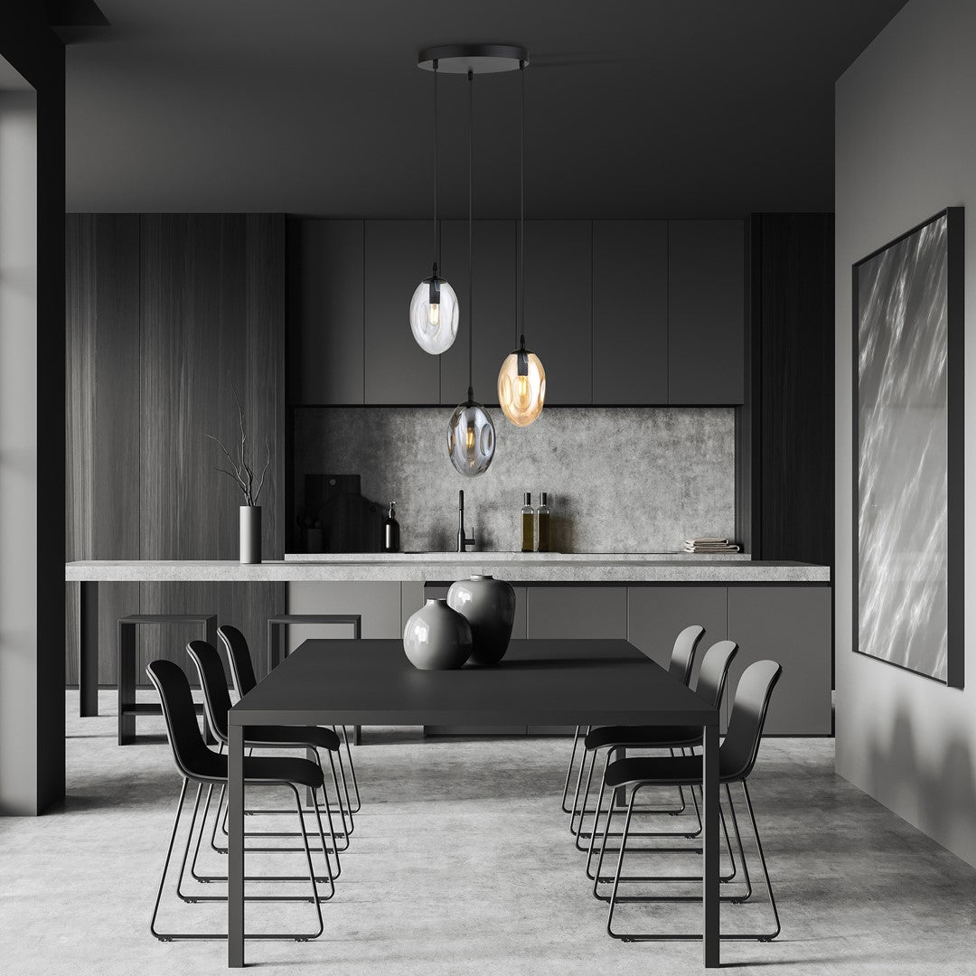 Loftlampe ASTRAL 3 Premium - Sort / Grafit / Rav - Nordic Unique