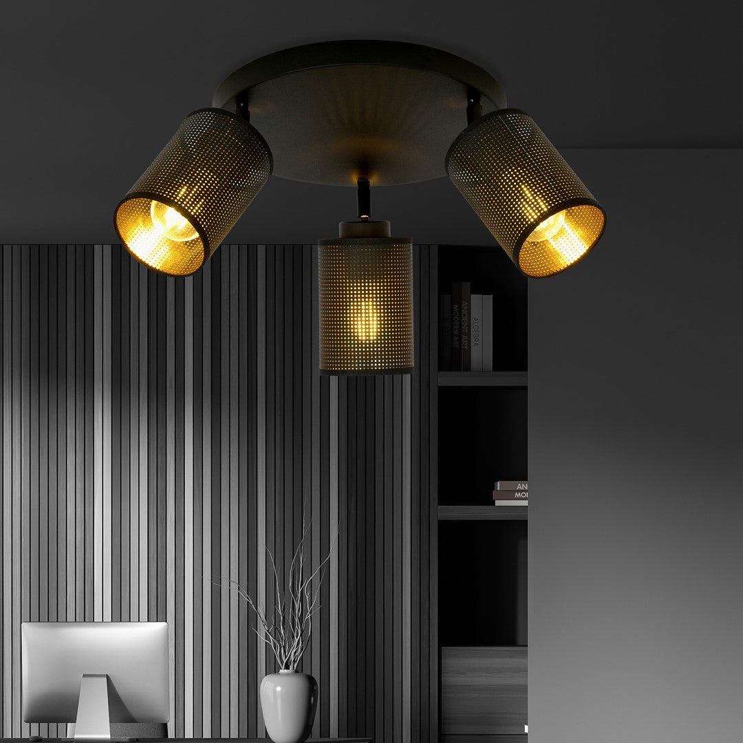 Loftlampe BRONX 3 Premium - Sort - Nordic Unique