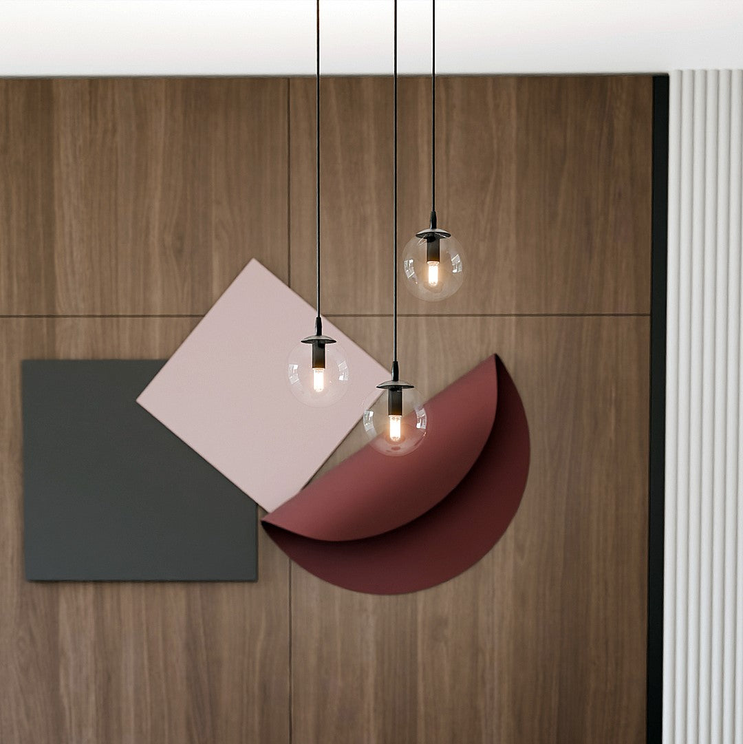 Loftlampe COSMO 3 Premium Gennemsigtig - Sort - Nordic Unique