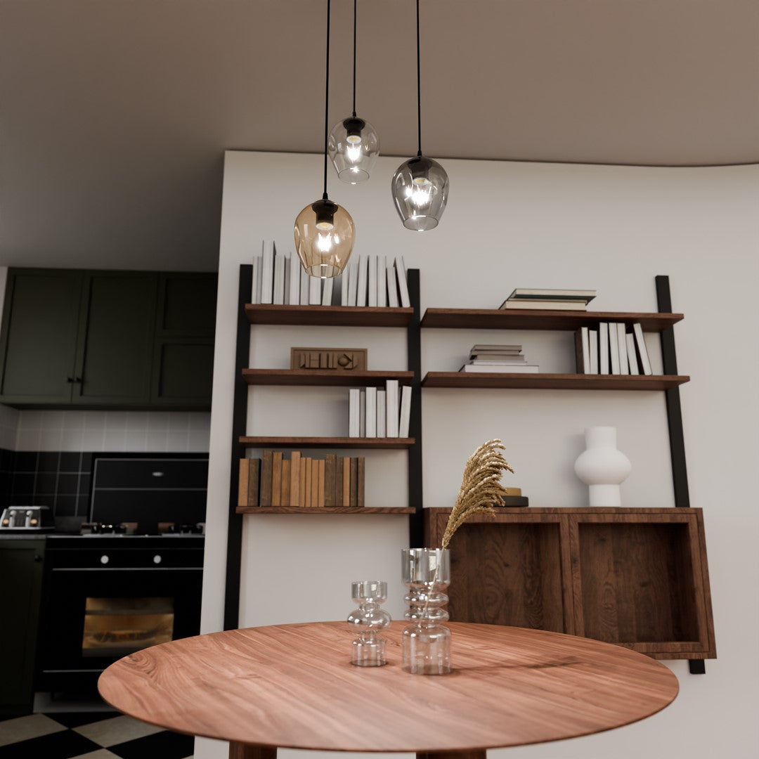 Loftlampe ISTAR 3 Premium - Sort / Grafit / Rav - Nordic Unique