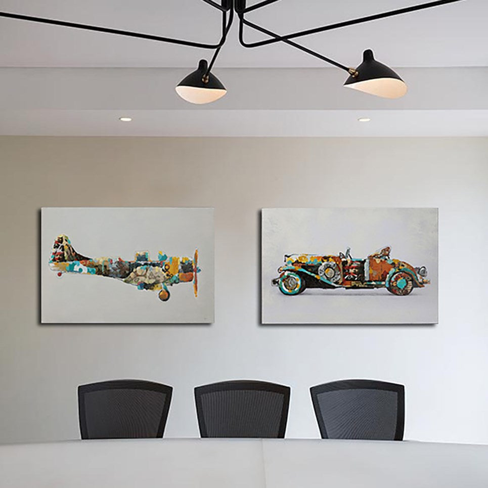 Oliemaleri Flyveren – 60 x 90 cm - Nordic Unique