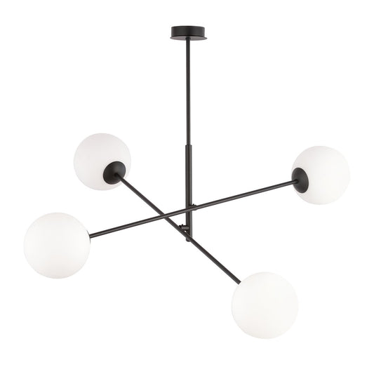 Loftlampe LINEAR 4 - Sort / Hvid - Nordic Unique