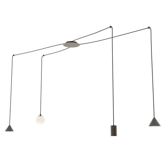 Loftlampe FUJI 4 - Sort - Nordic Unique