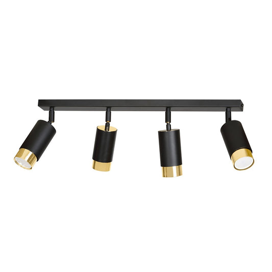 Loftlampe HIRO 4 - Sort / Guld - Nordic Unique