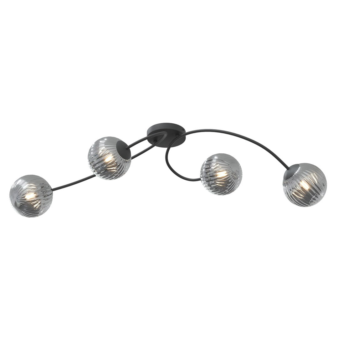 Loftlampe VIBRA 4 - Sort / Grafit - Nordic Unique