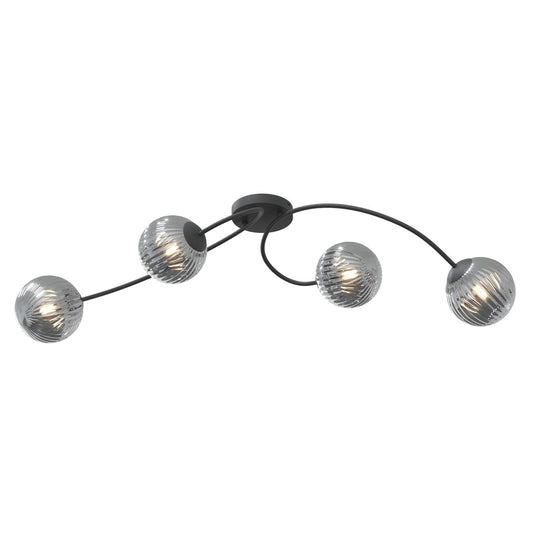 Loftlampe VIBRA 4 - Sort / Grafit - Nordic Unique