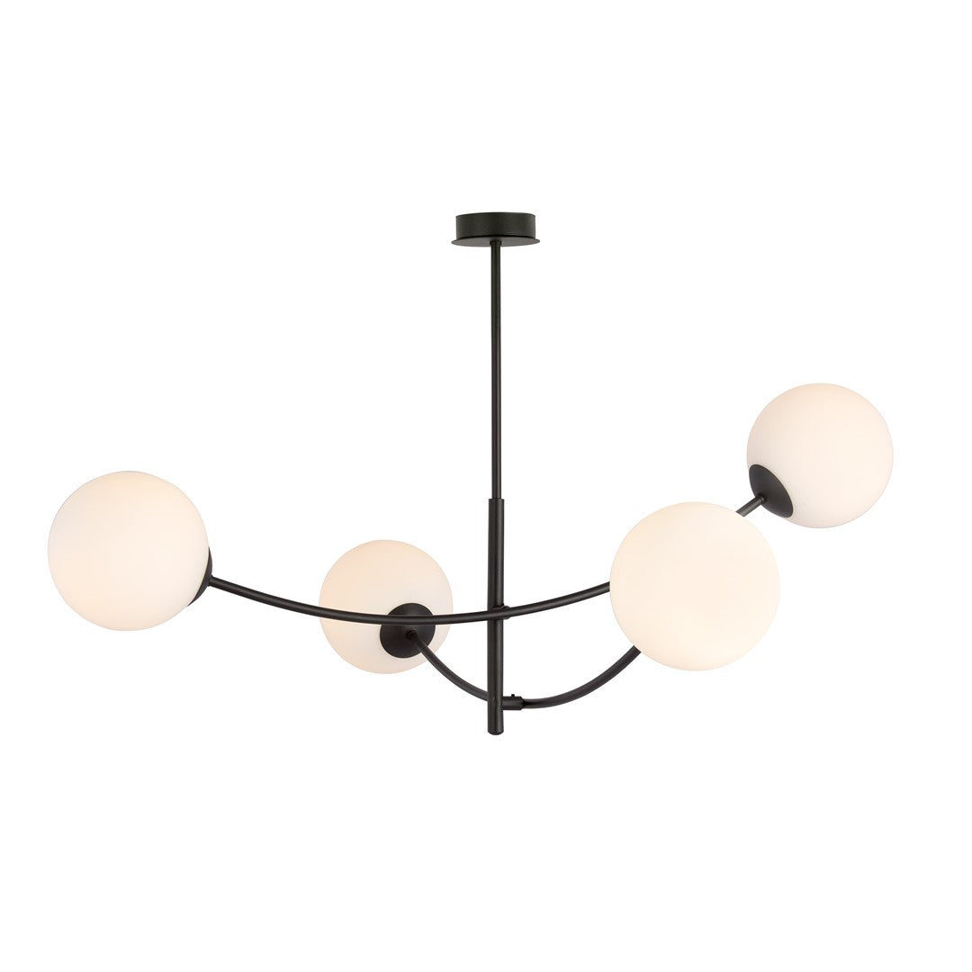Loftlampe HUNTER 4 - Sort / Hvid - Nordic Unique