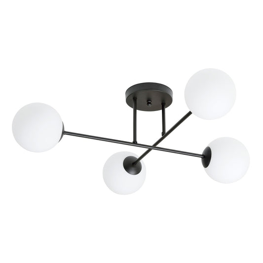 Loftlampe ROMA 4 - Sort / Hvid - Nordic Unique