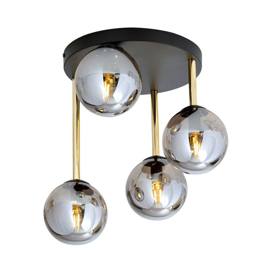 Loftlampe DOLCE 4 - Sort / Guld / Grafit - Nordic Unique