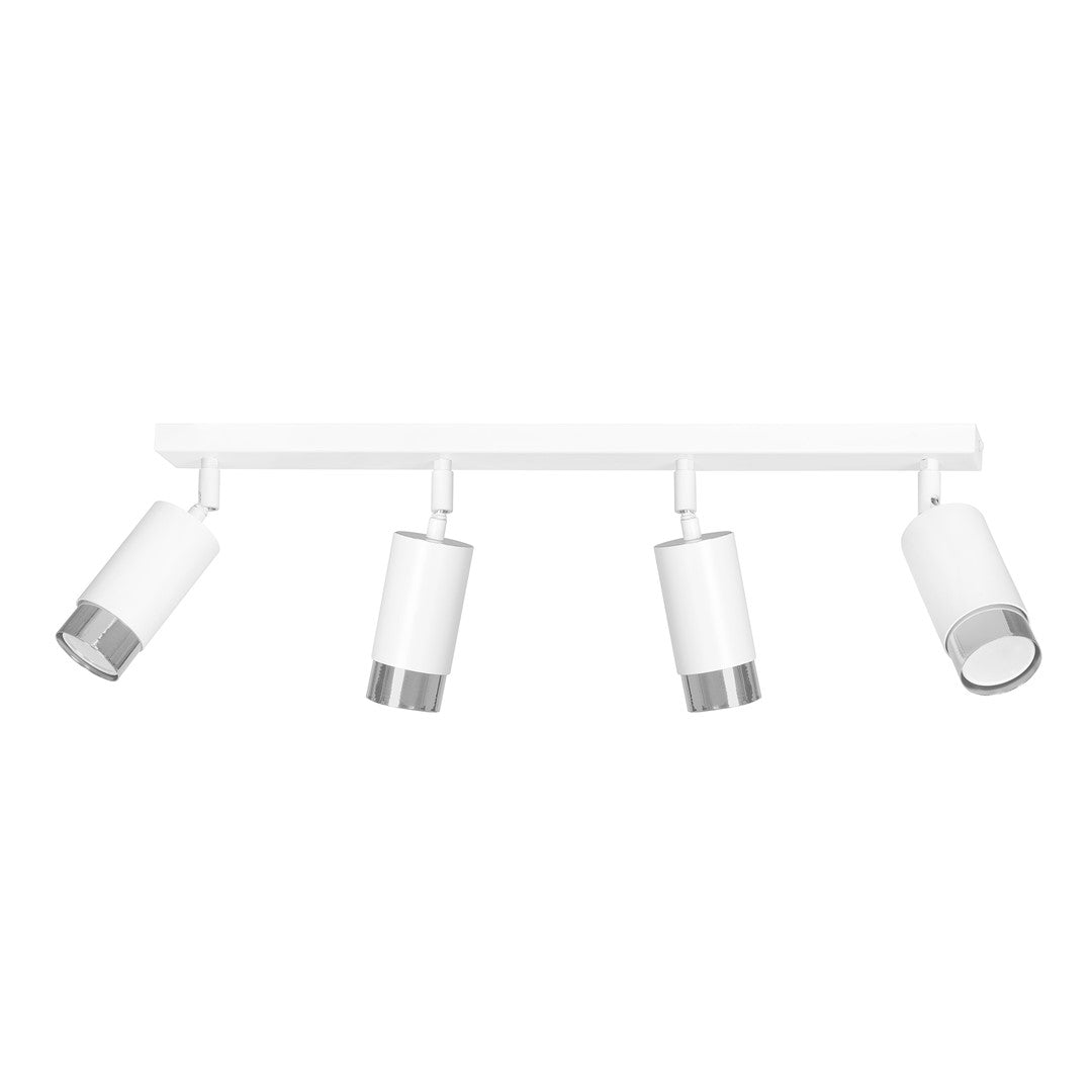 Loftlampe HIRO 4 - Hvid / Krom - Nordic Unique