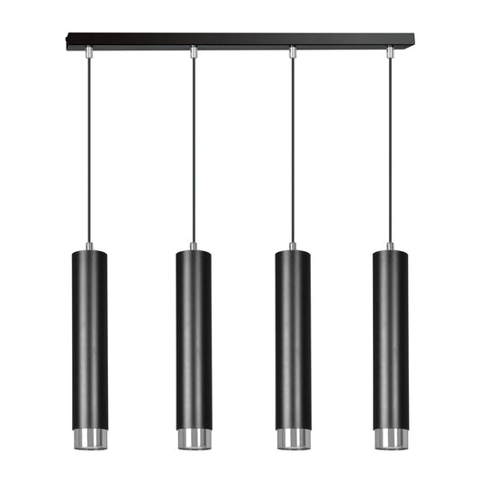 Loftlampe KIBO 4 - Sort / Krom - Nordic Unique