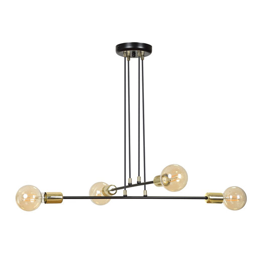 Loftlampe VESIO 4 - Sort / Guld / Rav - Nordic Unique