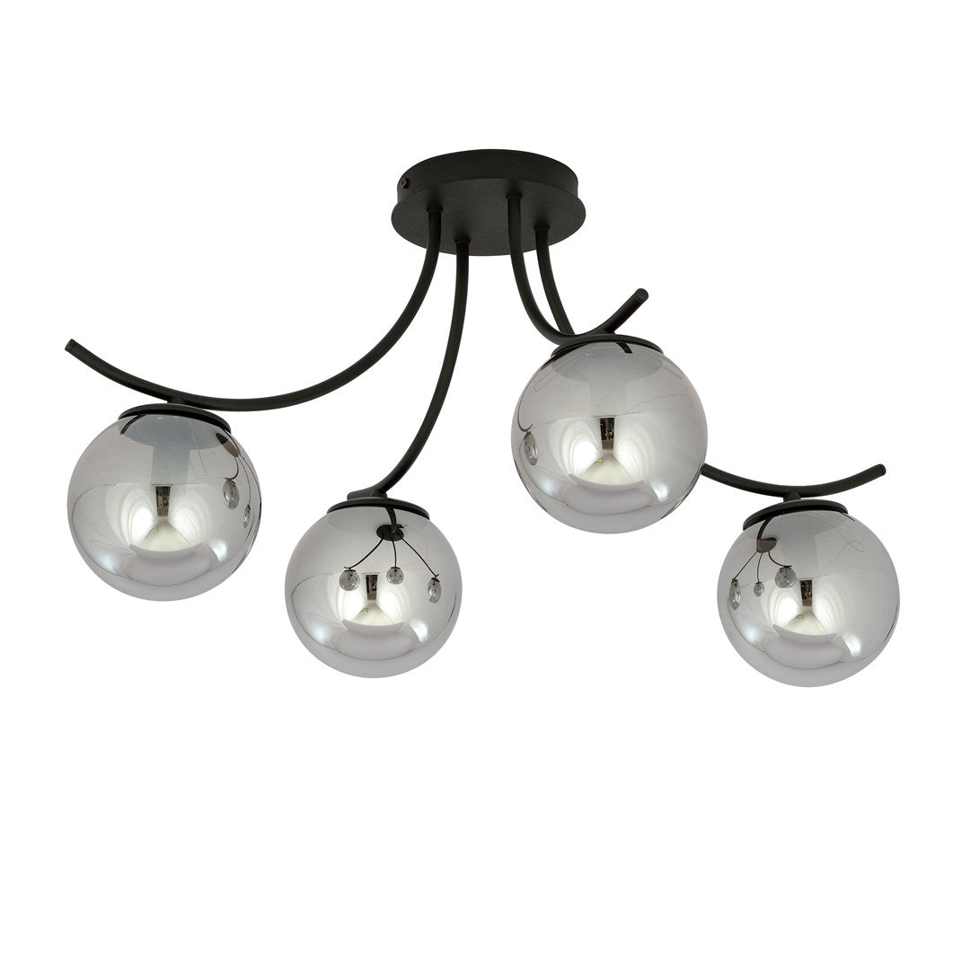 Loftlampe BOSTON 4 - Sort / Grafit - Nordic Unique