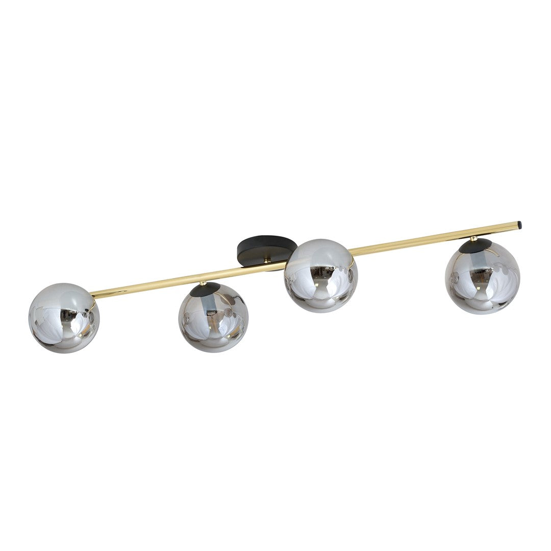 Loftlampe SPLENDI 4 - Sort / Grafit / Guld - Nordic Unique