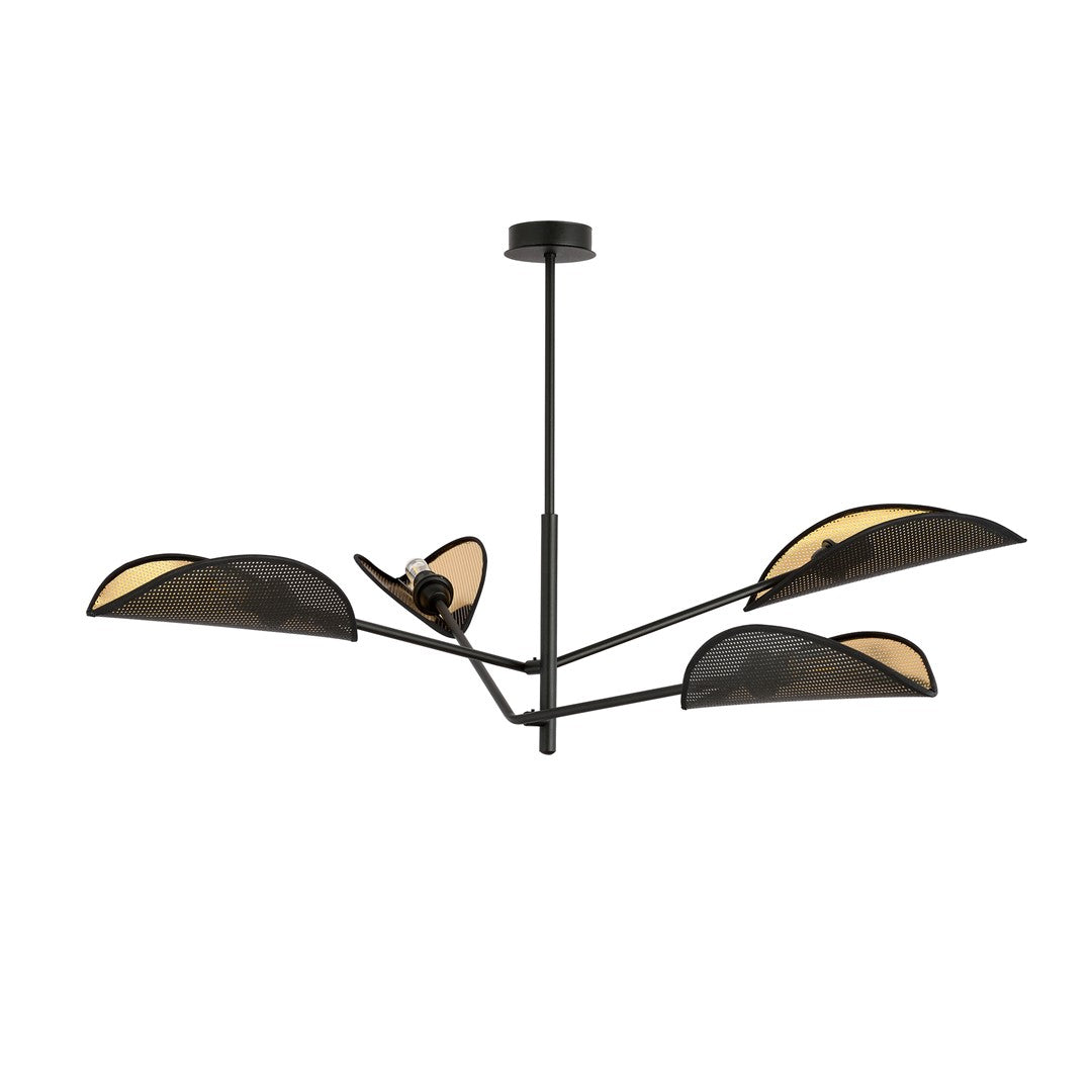 Loftlampe VENE 4 Sort / Guld - Nordic Unique