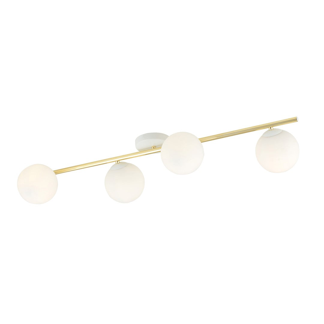 Loftlampe SPLENDI 4 - Hvid / Guld - Nordic Unique