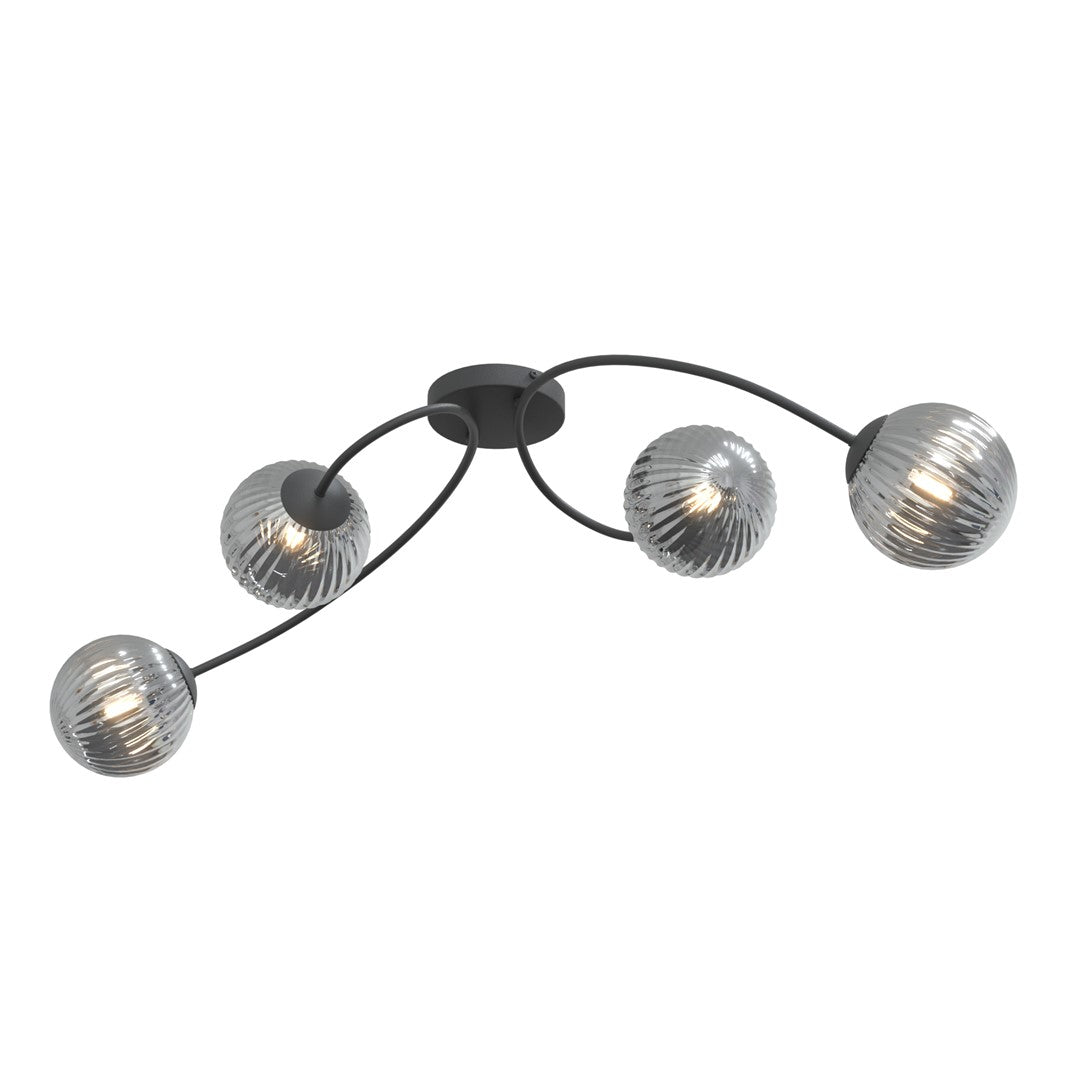 Loftlampe VIBRA 4 - Sort / Grafit - Nordic Unique