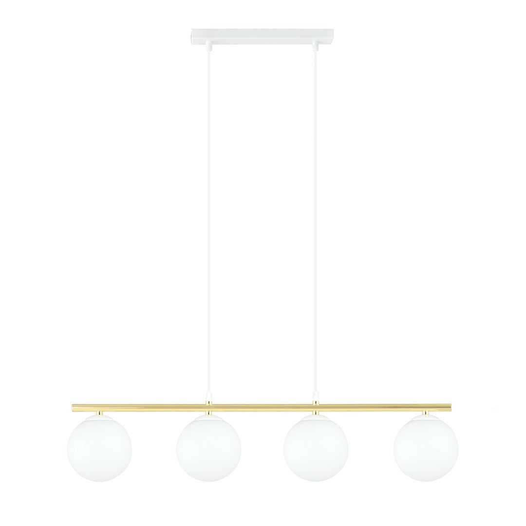 Loftlampe ALLORA 4 - Hvid / Guld - Nordic Unique