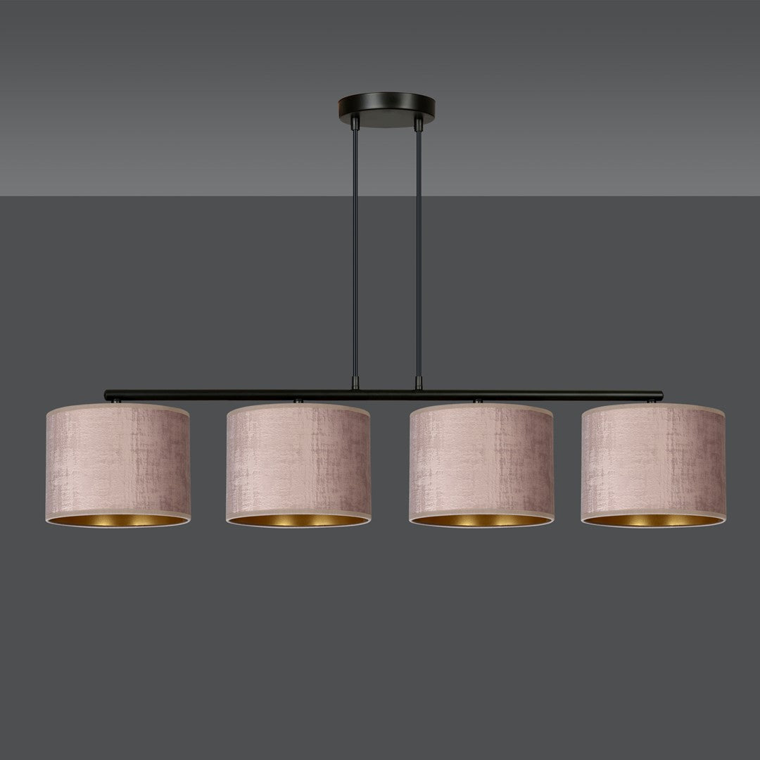 Loftlampe HILDE 4 - Sort / Rose / Guld - Nordic Unique