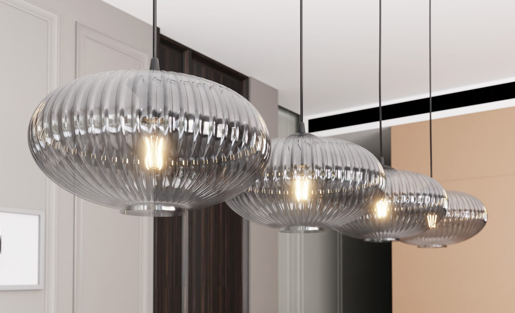Loftlampe COCO 4 - Sort / Grafit - Nordic Unique