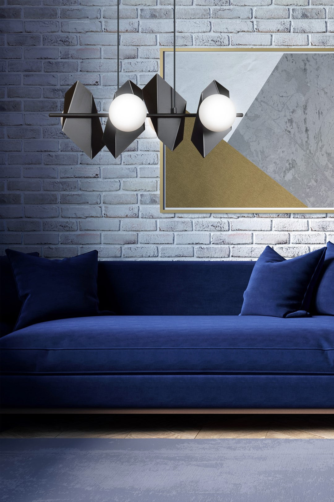 Loftlampe DRIFTON 4 - Sort / Hvid - Nordic Unique