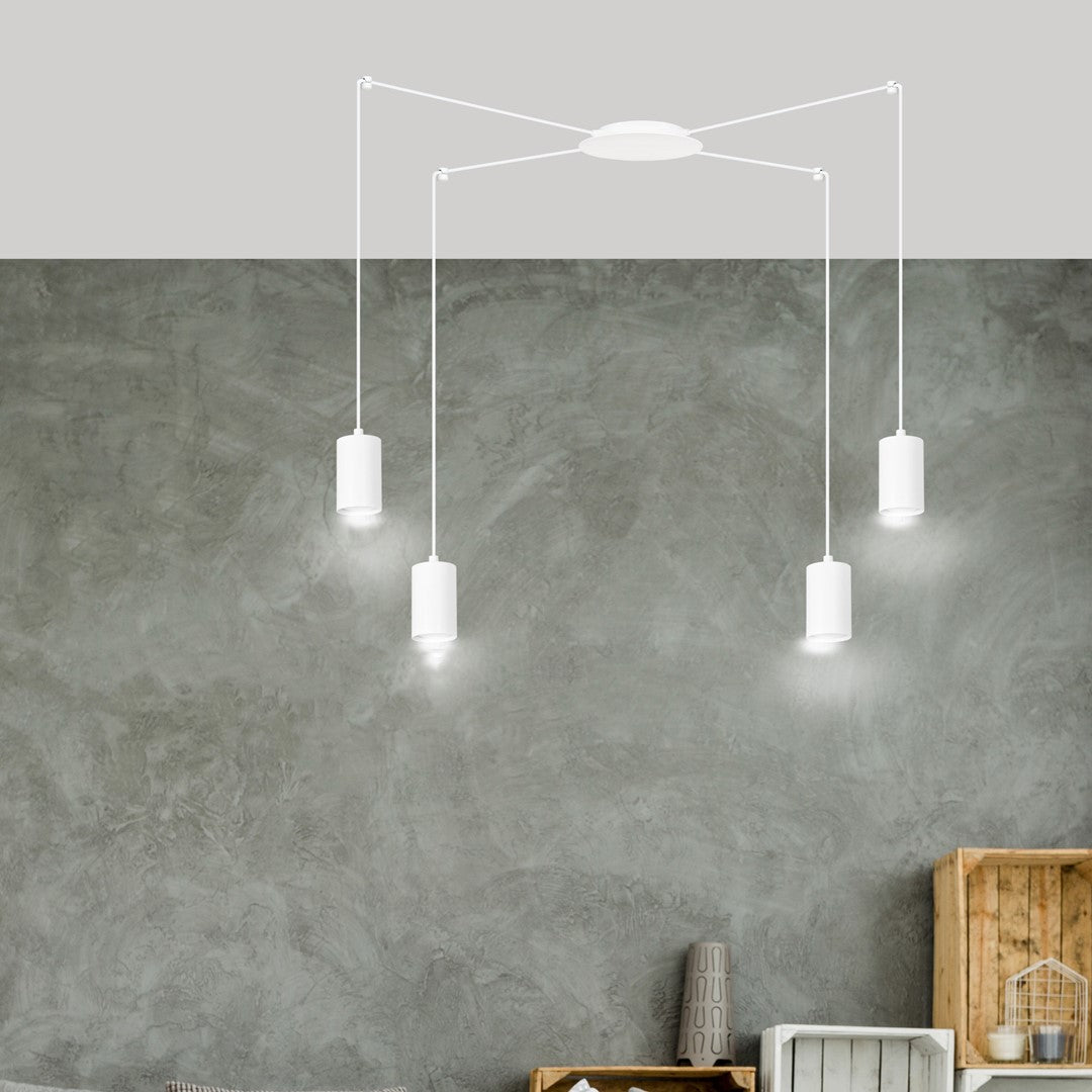 Loftlampe TRAKER 4 - Hvid - Nordic Unique