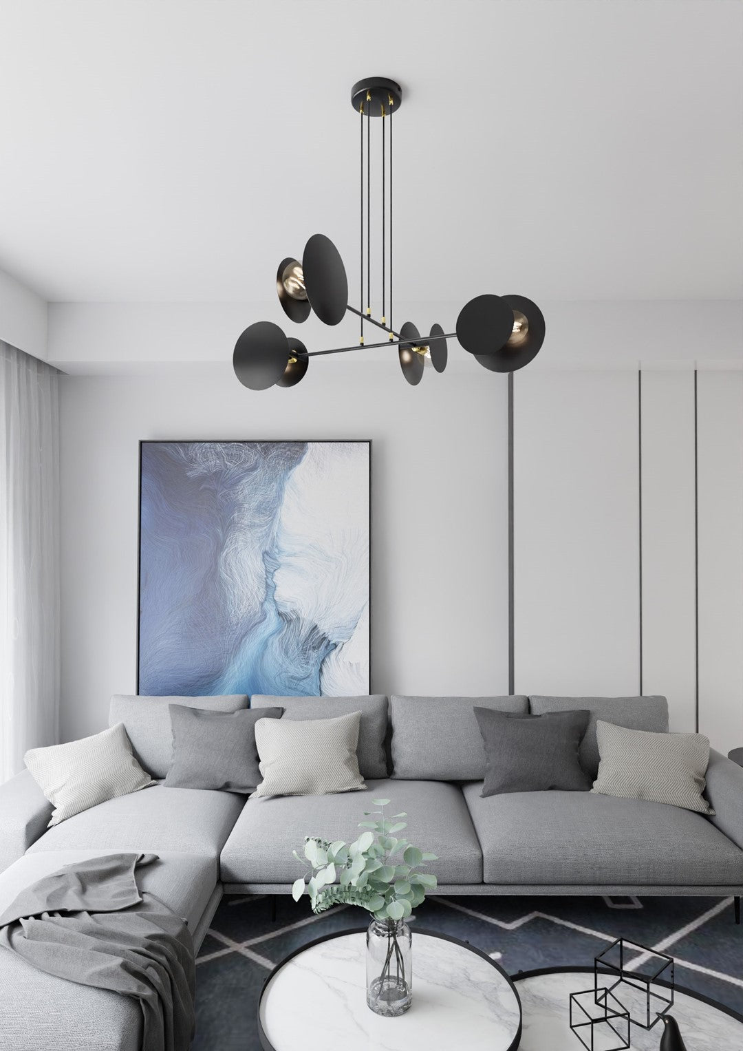 Loftlampe IDEA 4 - Sort - Nordic Unique