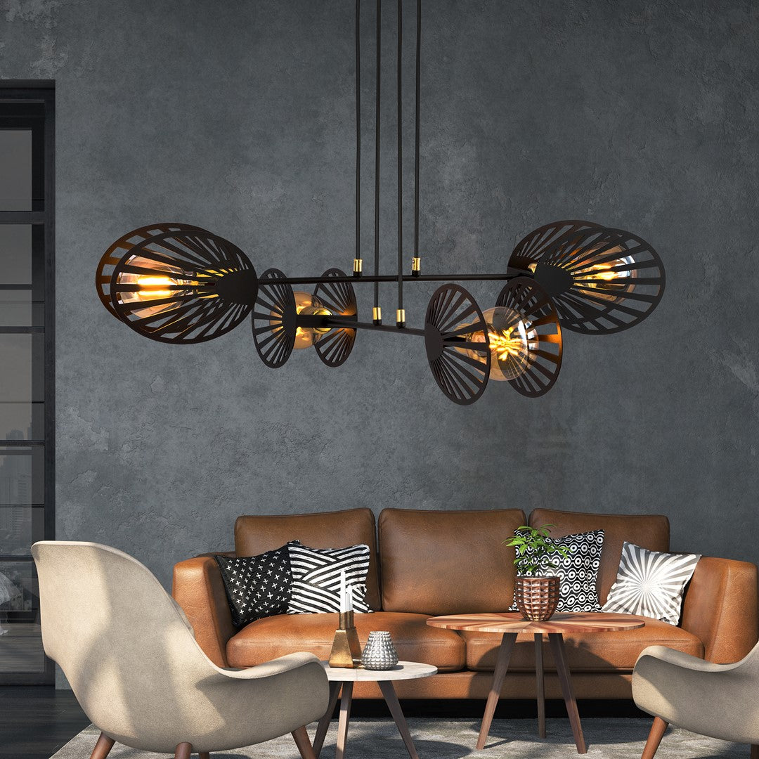 Loftlampe PLAYA 4 - Sort - Nordic Unique