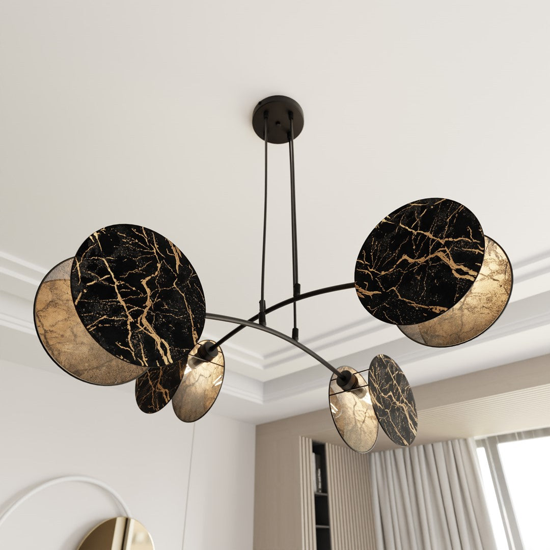 Loftlampe MOTIF 4 - Sort / Marmor - Nordic Unique