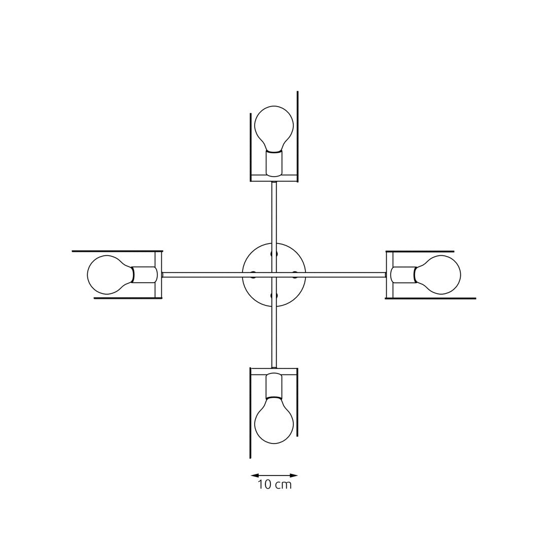 Loftlampe EUFORIA 4 - Hvid - Nordic Unique