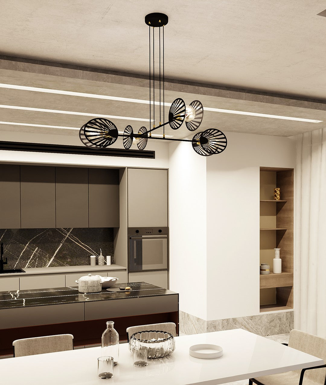 Loftlampe PLAYA 4 - Sort - Nordic Unique