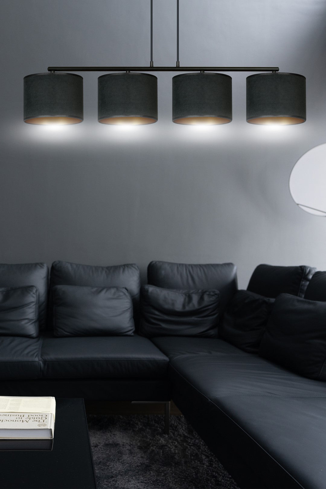 Loftlampe HILDE 4 - Sort / Guld - Nordic Unique