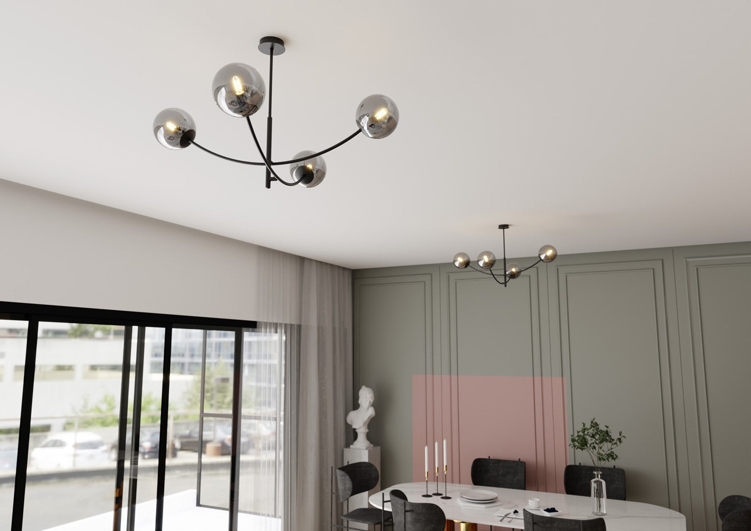 Loftlampe HUNTER 4 - Sort / Grafit - Nordic Unique