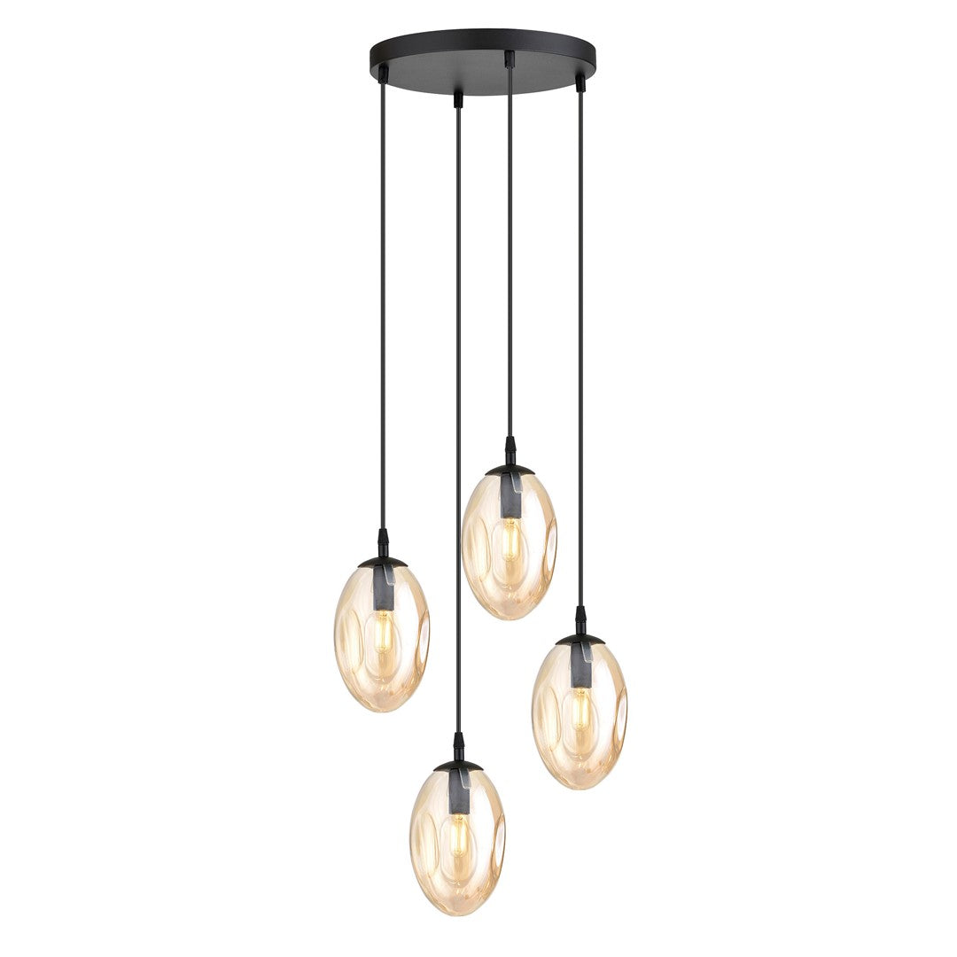 Loftlampe ASTRAL 4 Premium - Sort / Rav - Nordic Unique