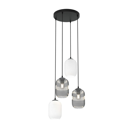 Loftlampe VERDI 4 Premium - Sort / Hvid / Grafit - Nordic Unique
