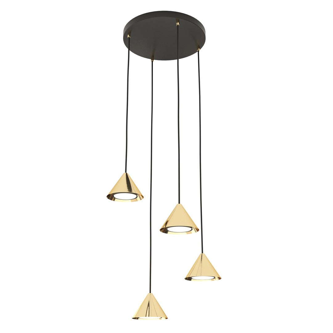 Loftlampe ELIT 4 Premium - Sort / Guld - Nordic Unique