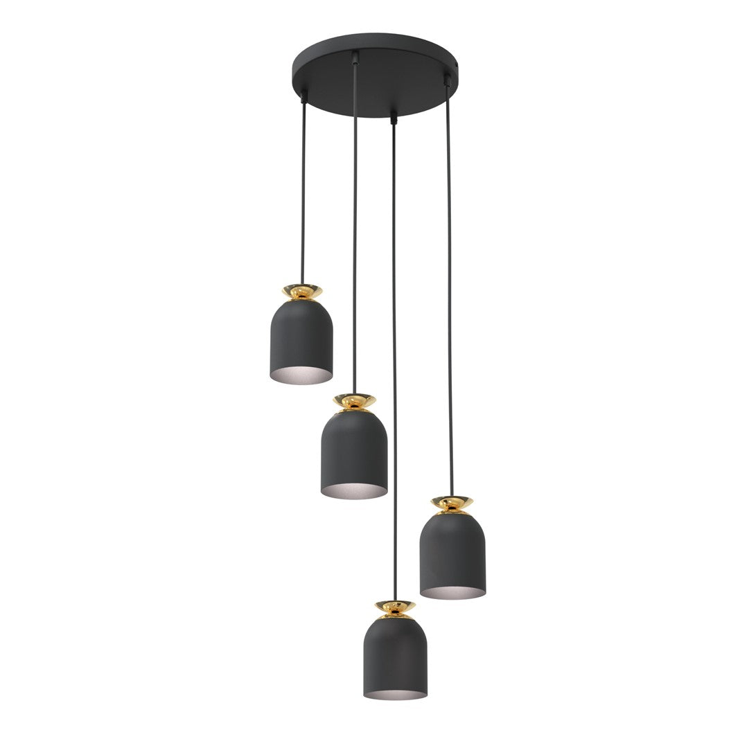 Loftlampe TARGET 4 Premium - Sort / Guld - Nordic Unique