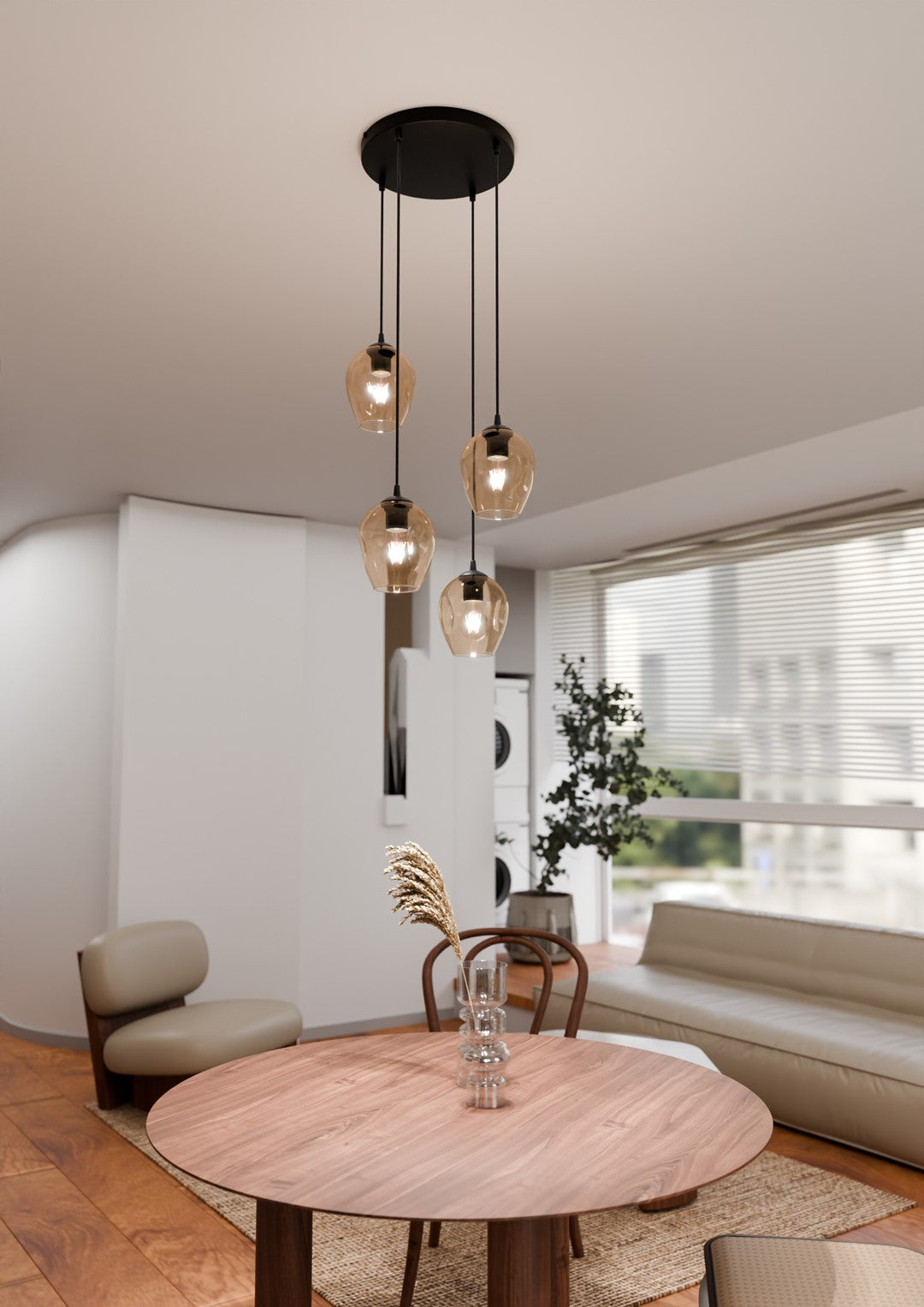 Loftlampe ISTAR 4 Premium - Sort / Rav - Nordic Unique