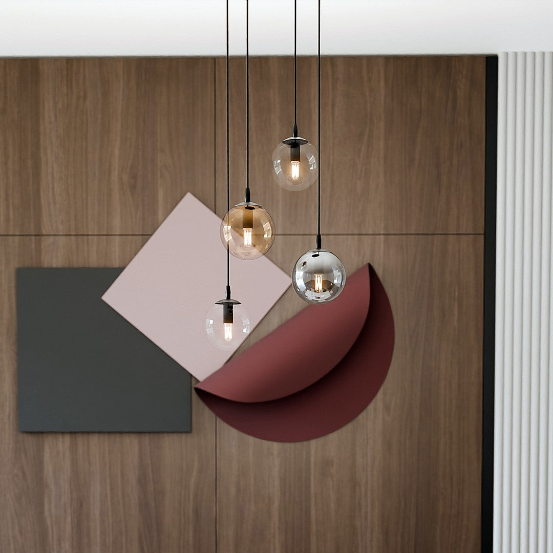 Loftlampe COSMO 4 Premium - Sort / Grafit / Rav - Nordic Unique