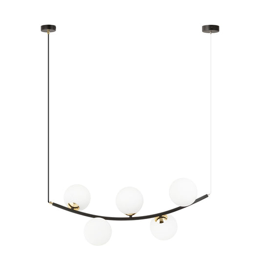 Loftlampe RITZ 5 - Sort / Guld / Hvid - Nordic Unique