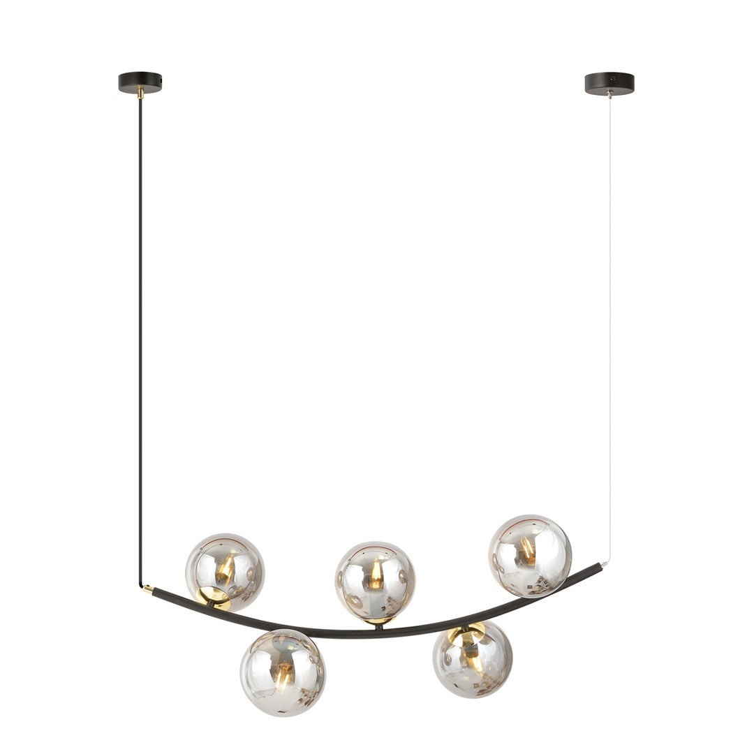 Loftlampe RITZ 5 - Sort / Grafit / Guld - Nordic Unique