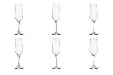 Champagneglas Electra 23 cl - Transparent 6 stk.