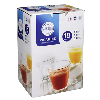 Glas Sæt Picardie 18-delt