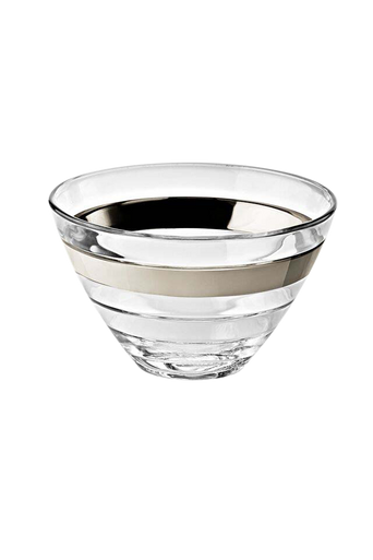Skål Baguette 14 cm 61 cl Transparent Sølv Glas 6 stk.