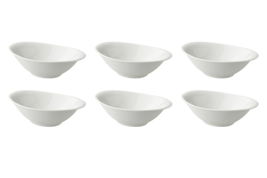 Skål White Delight 16 x 10,5 cm 20 cl Hvidt Porcelæn 6 stykker